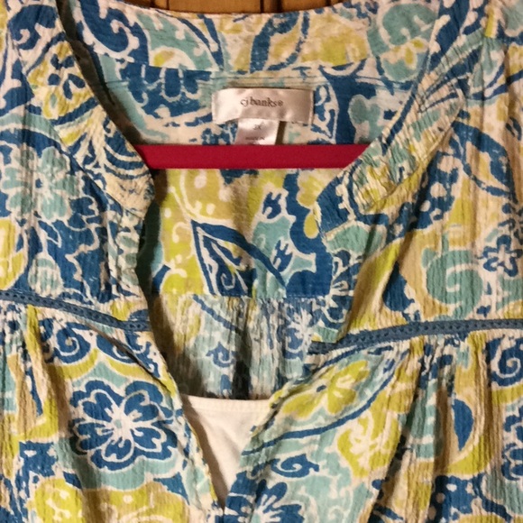 FINAL SALE PRICE CJ Banks Colorful Top in Cotton - Size 3X - Picture 2 of 11